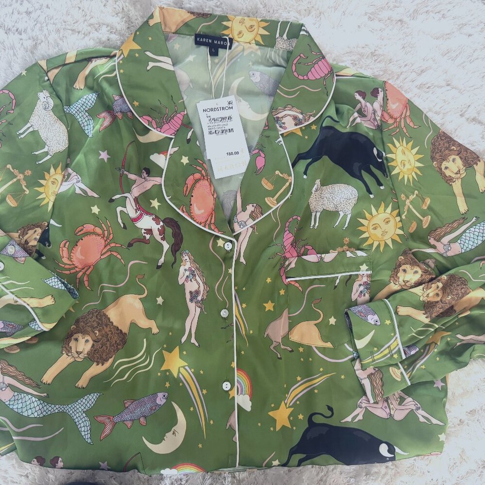 Karen Mabon Silk Astrology Pajamas